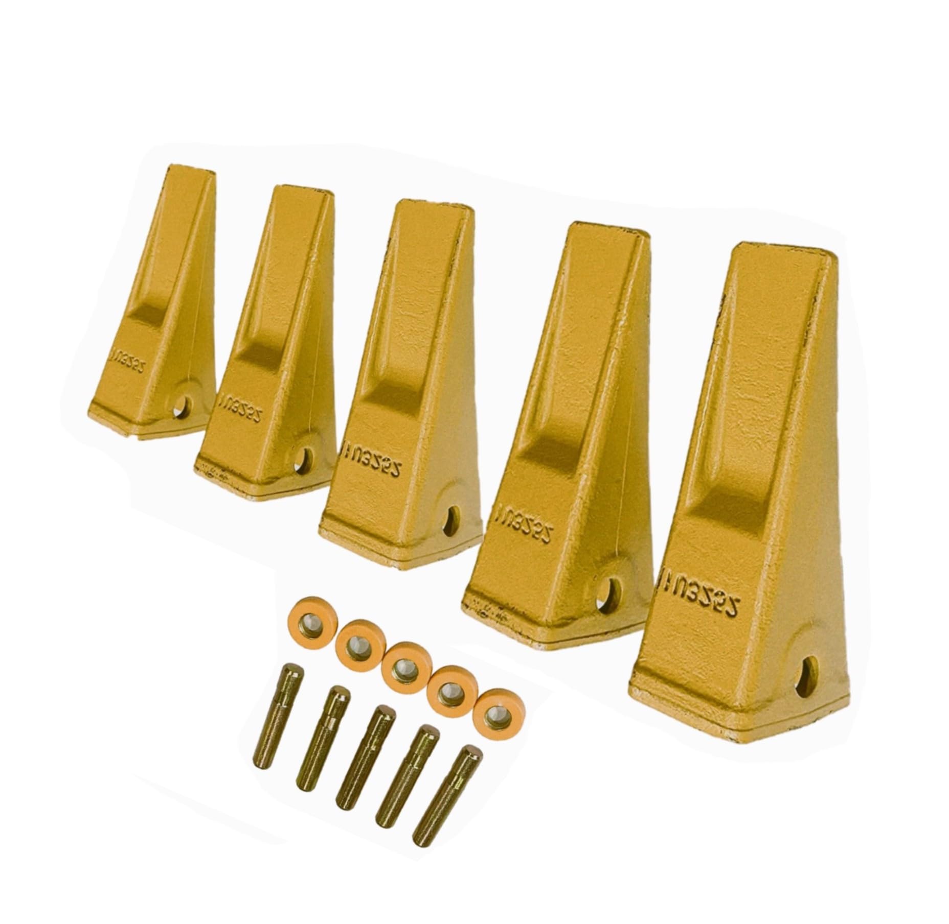 5Pk 1U3252 1U-3252 J250 Bucket Digging Teeth Tooth with Pin's 8E6259 & Fastener's 8E6258 (5 Pack) Fits for 211, 212, 926, 930, 936, 941, 953 (Bucket