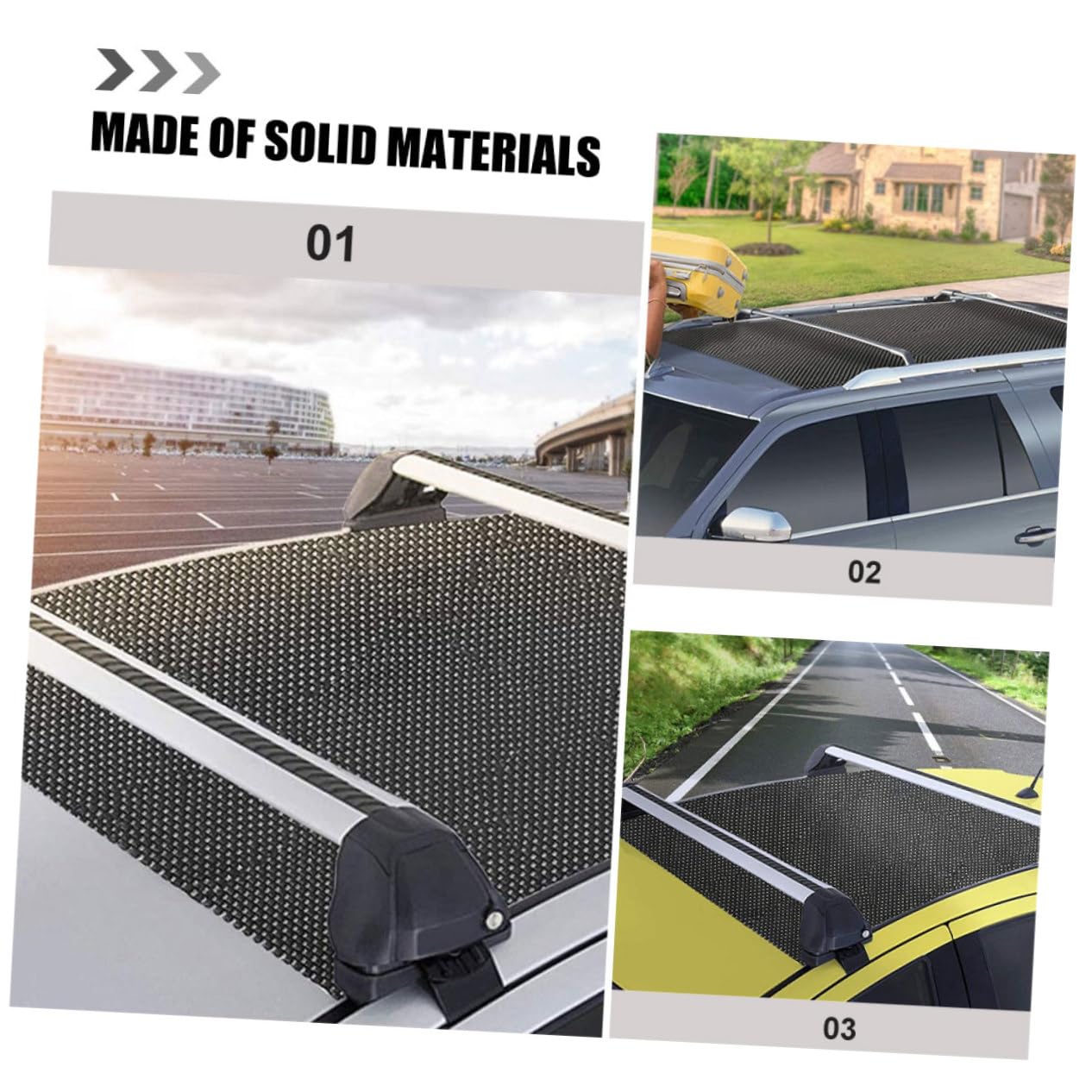 ABOOFAN 2pièces Tapis De Toit Maille Antidérapant pour Voiture Pliables Et Découpables Lot pour Galerie De Toit