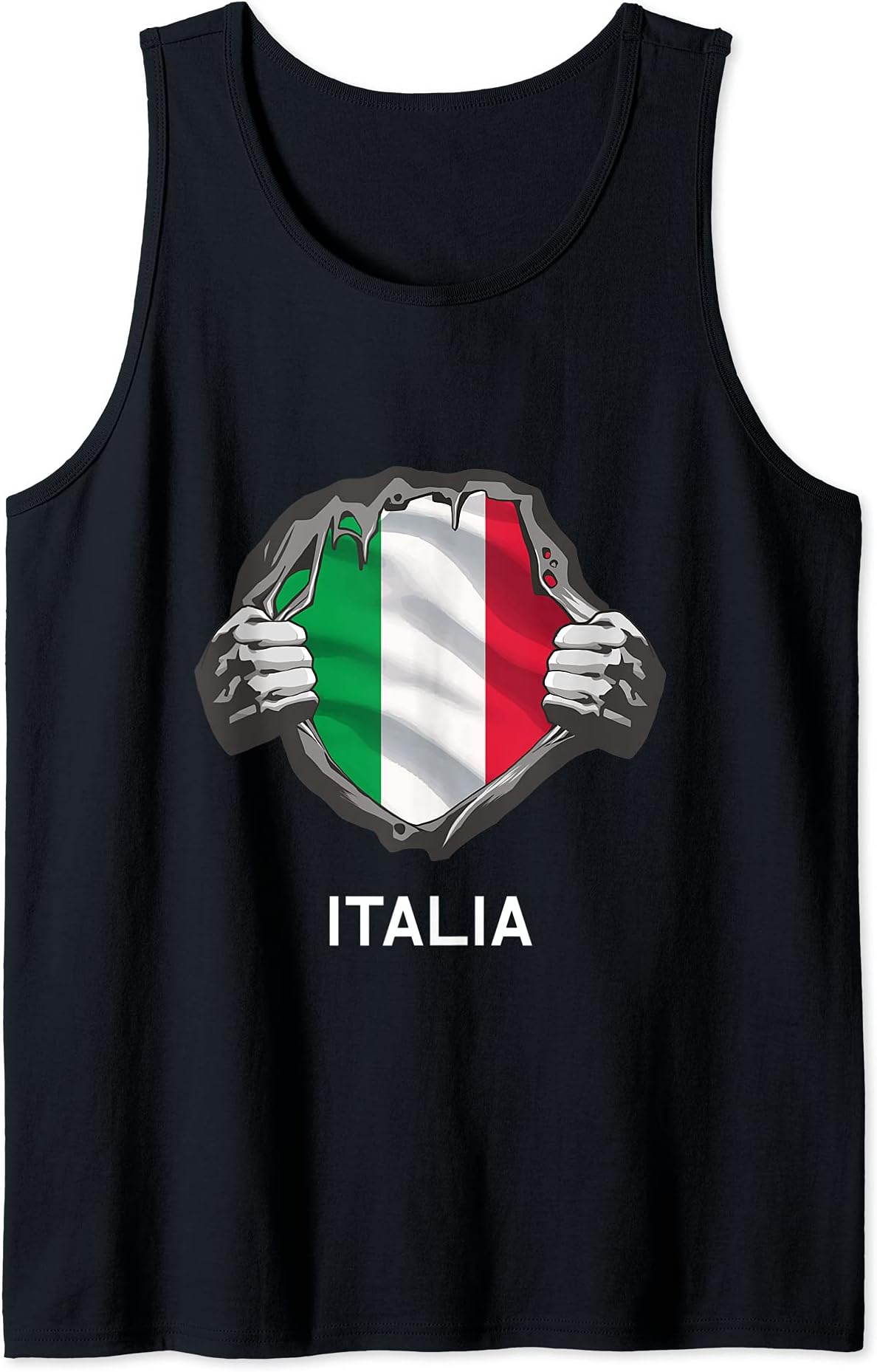 Italy Flag Bandiera Italiana Tricolore Italiano Tank Top