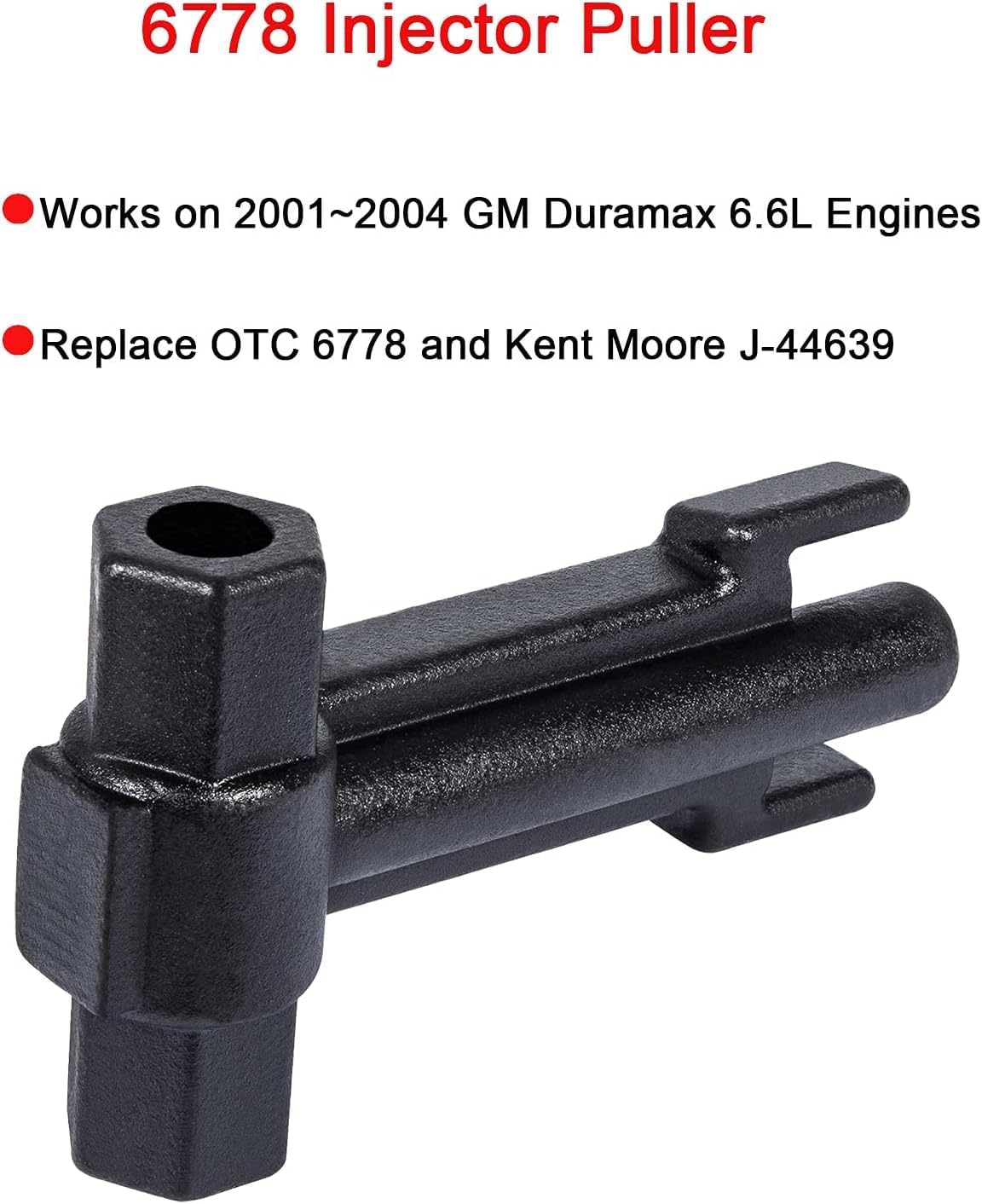 YMT Puller Set 6778 & 6779 Injector Puller, 7222 Injector Tube Remover/Installer Tool Set Fits for GM 6.6L Duramax Diesel, Replace for J-44639, J-46594, J-45910