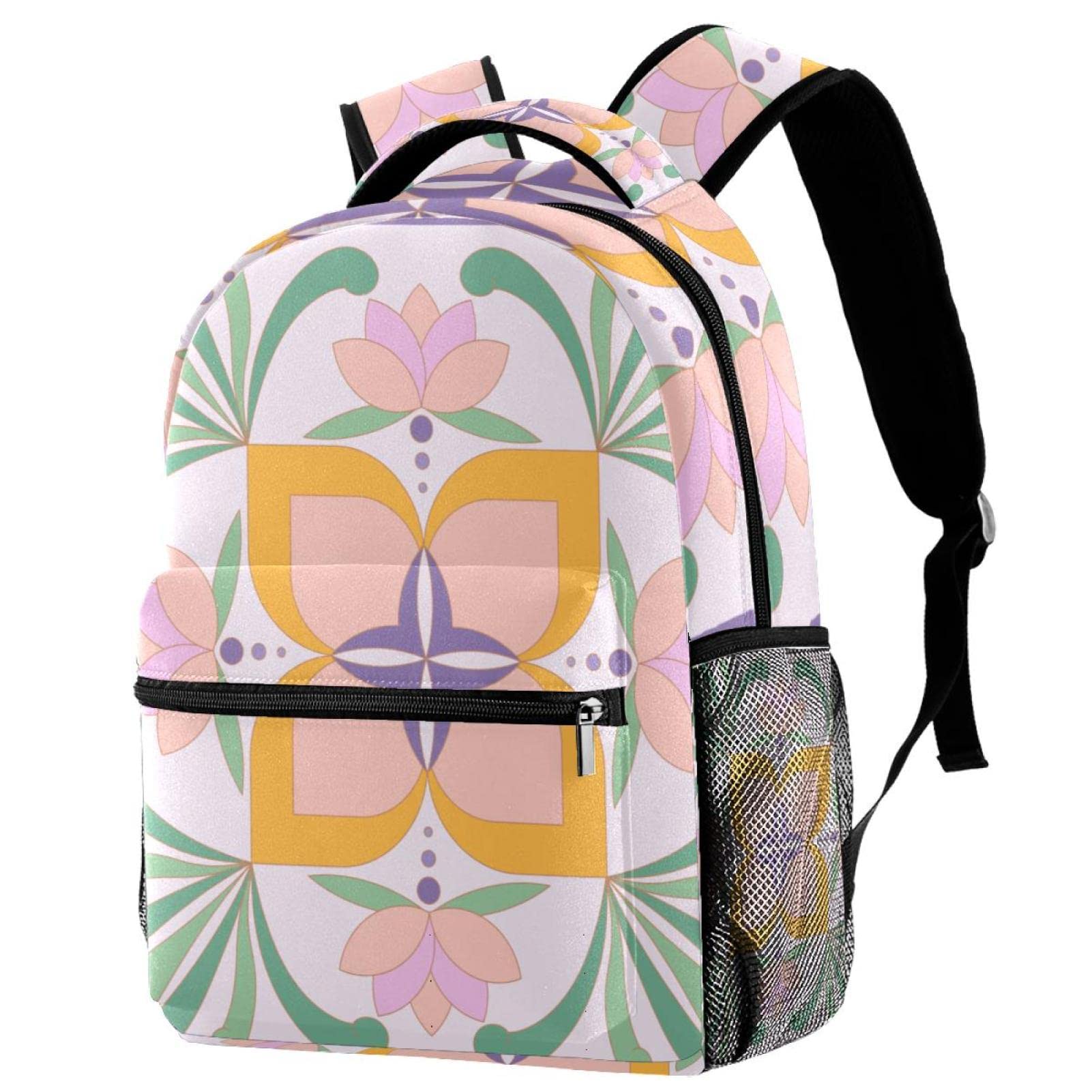 Sac à dos ordinateur portable à motif géométrique et structure légère taille unique - 7