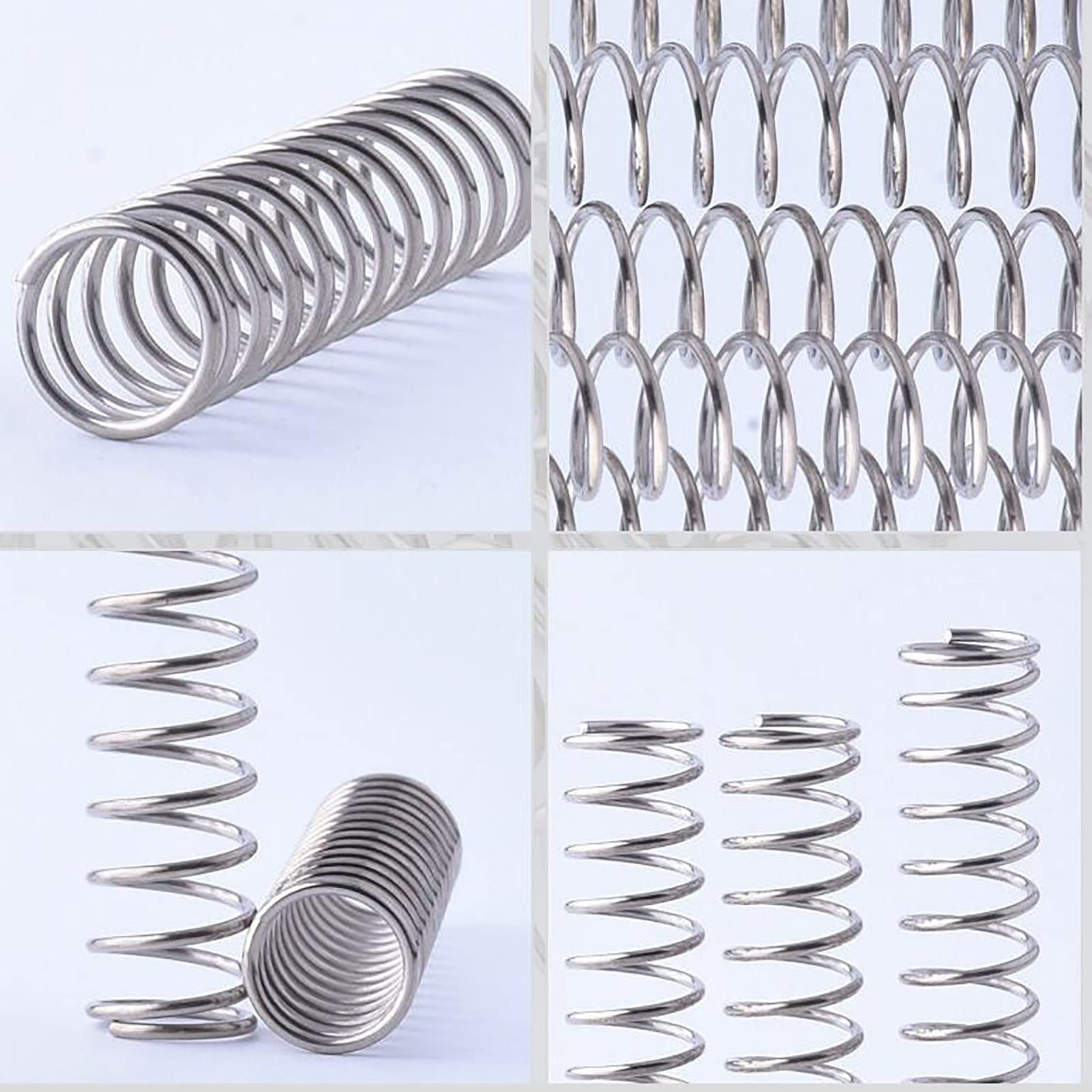 Buffer Detent 5PCS 1.6x20mm Compression Spring, 1.6mm Wire Diameter, 20mm Outer Diameter, 10-50mm Free Length, Stainless Steel Coil Metal Spring Spiral Loaded (Size : Length 20mm)