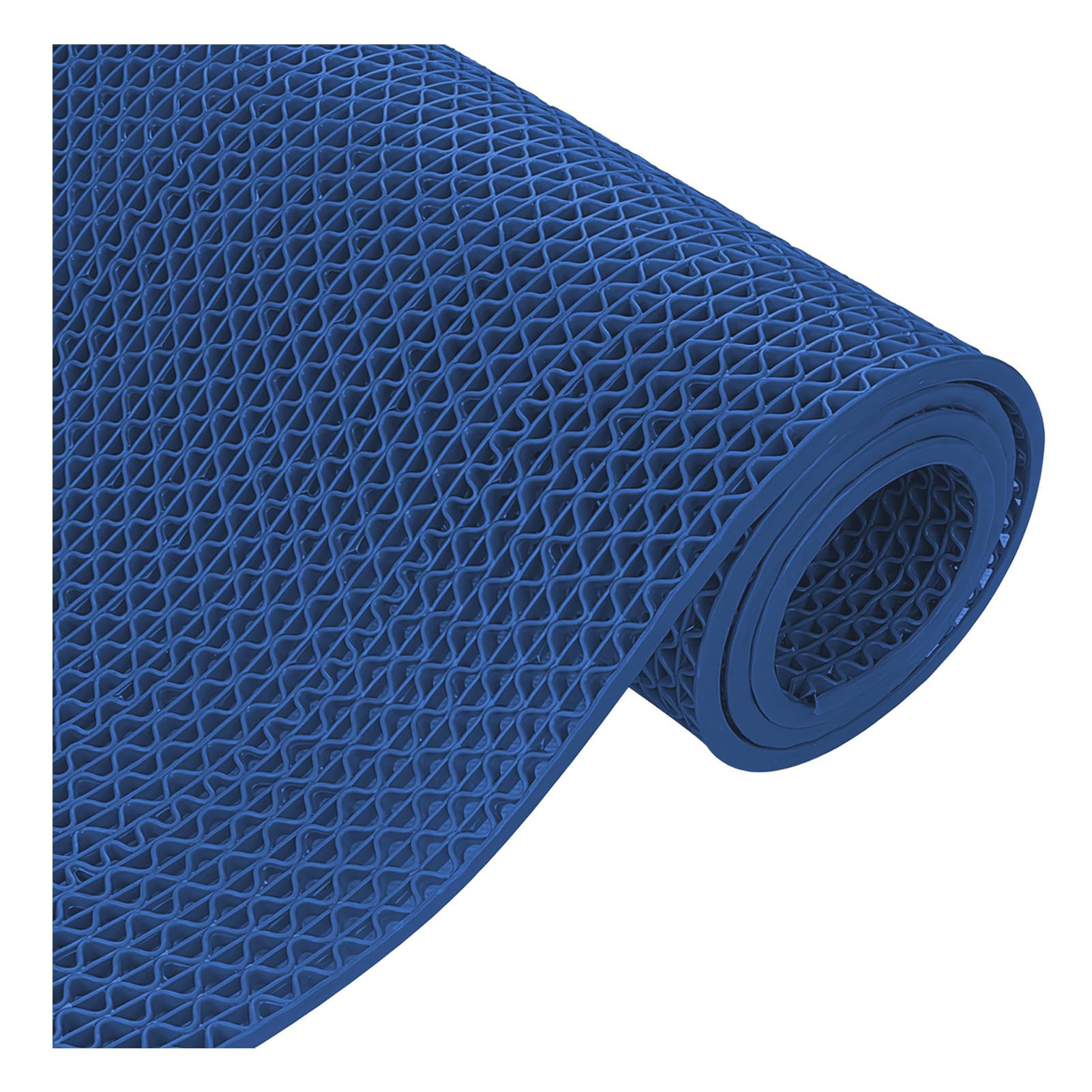 GTHTUHFD Commercial Anti-Fatigue Rubber Mat, Non-Slip Drainage Floor Mat, 5.5Mm Thick Hollow Outdoor Drainage Mat, Anti-Slip Splash Matting For Swimming Garage Pool,Gray,0.9X3M/3X,Blue-0.9x3m/3x10FT