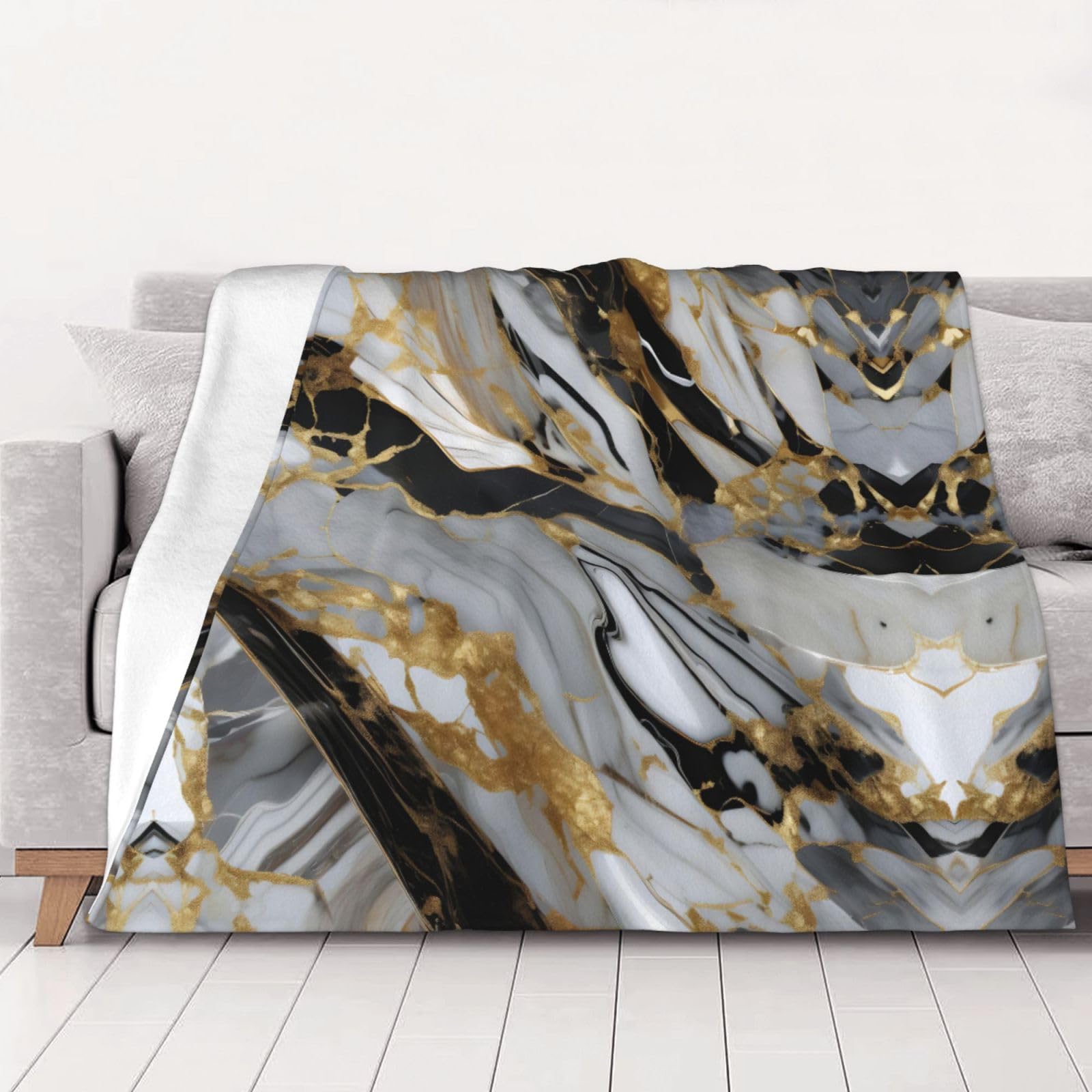 Couverture lavable fini les plaids rêches couverture douce marbre toutes saisons