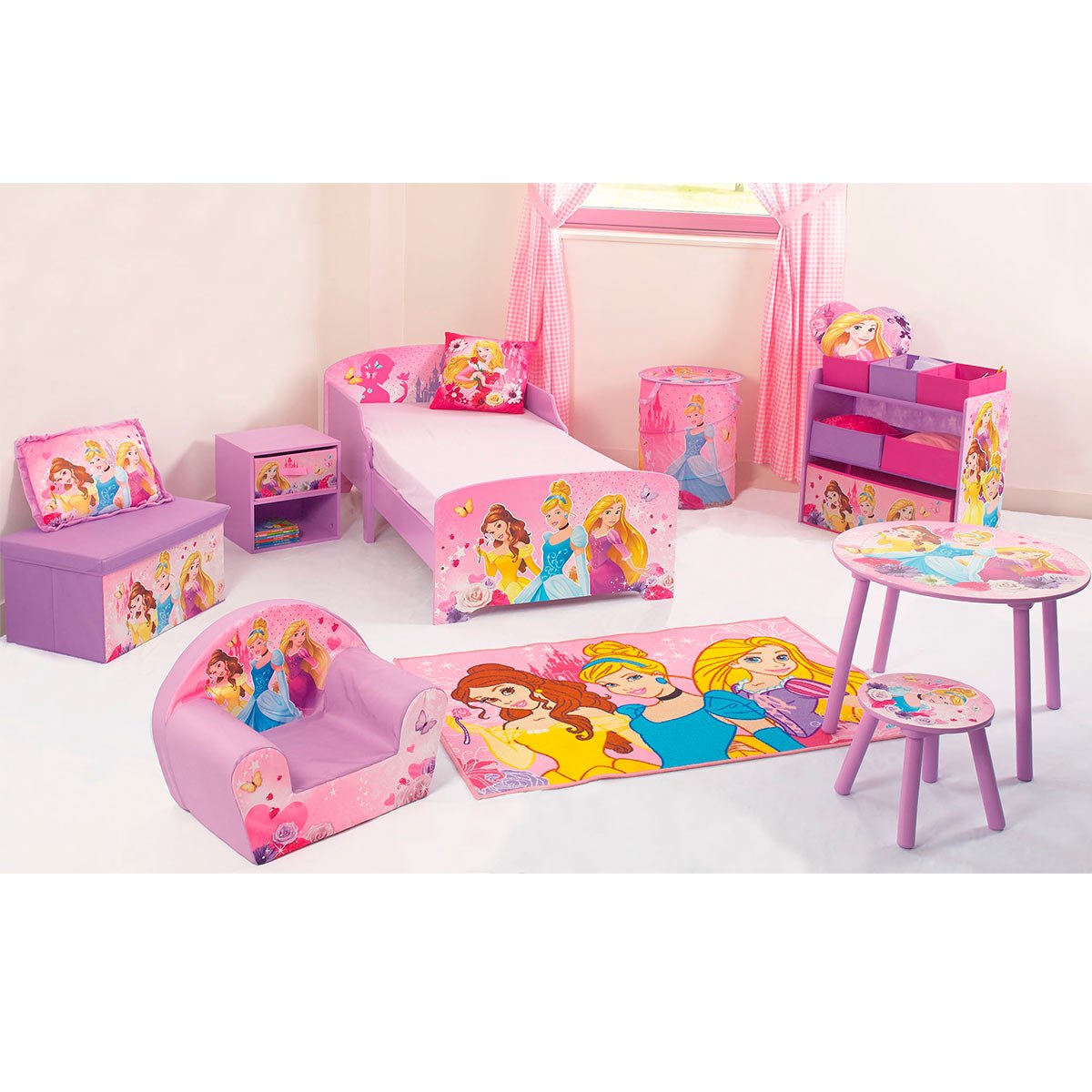 Fun House 712441 Princesses Banc De Rangement Pliable pour Enfant