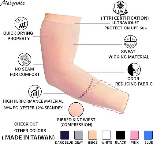 Miniatura 8 de Mangas de brazo para hombres y mujeres de trabajo, 1 par de protección solar UV UPF manga larga tatuaje cubre mangas para cubrir las mangas de los