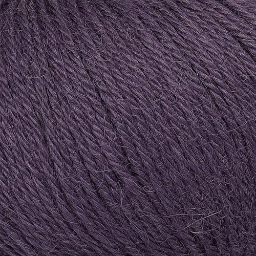 Miniatura 3 de Juego de 3 madejas de 100% lana de alpaca, peso DK, celestial, suave y perfecto para tejer y tejer a ganchillo (morado, DK)