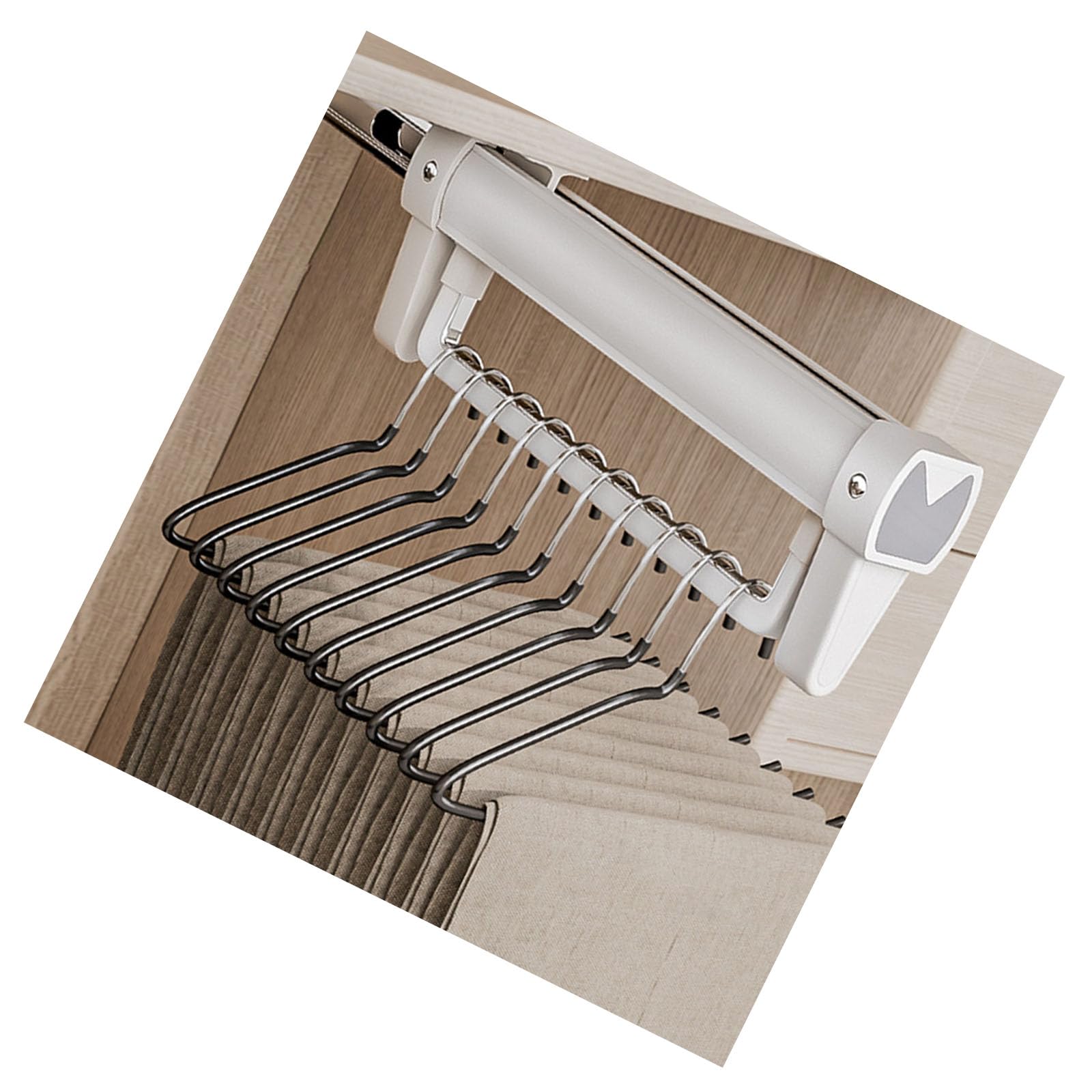 Foldable Aluminum Alloy Hanging Rails with Extendable Designs Portable for Wardrobes Organization and Space Optimization Foldable Wardrobes Organizers