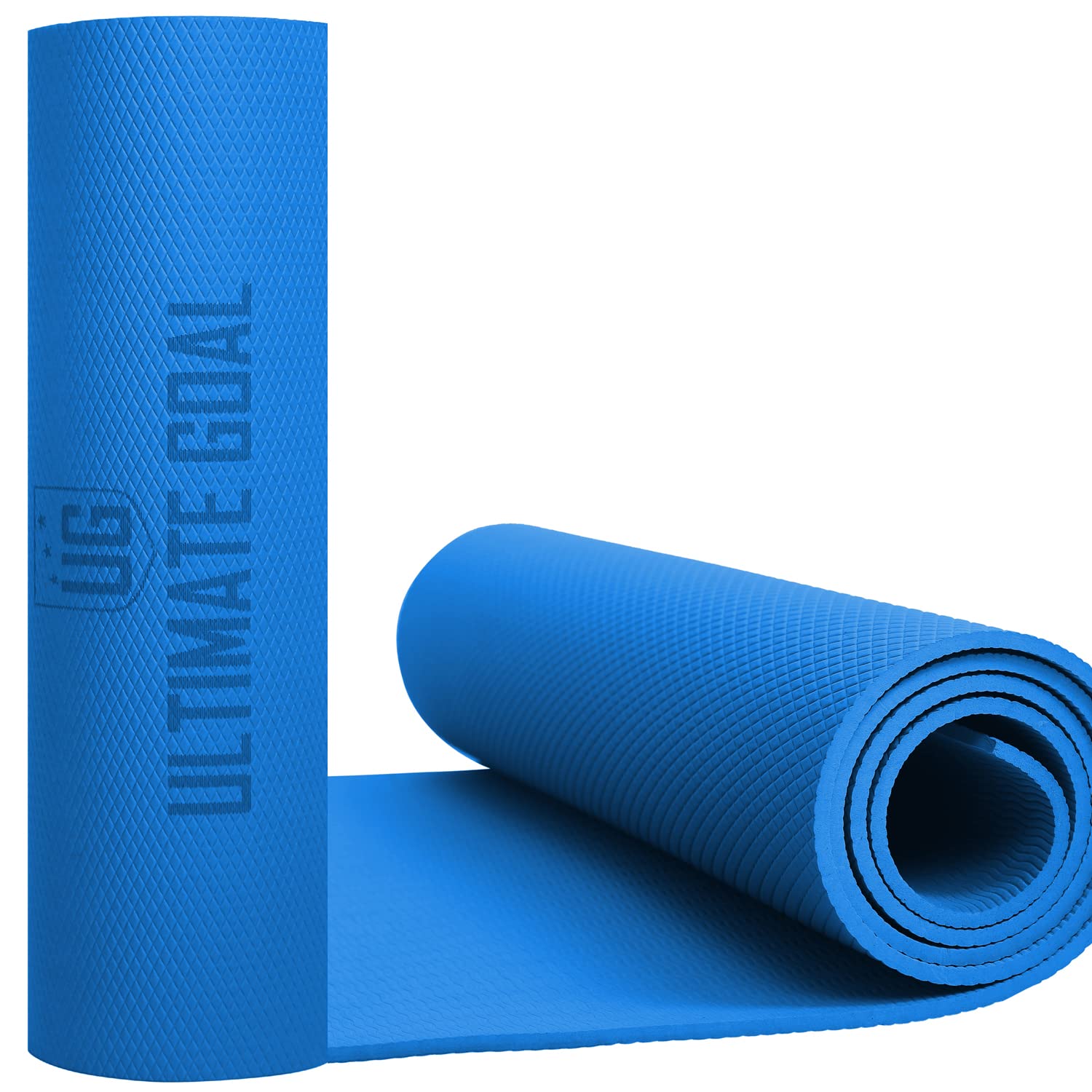 Ultimate Goal Sports Yoga Mat With Carry Bag Gym Workout, Exercise Mat For Home Workout, Lifelong Yoga Mat For Women & Men EVA Material (10mm, Blue) (B0C4B4D7J9) Amazon Price History, Amazon Price Tracker