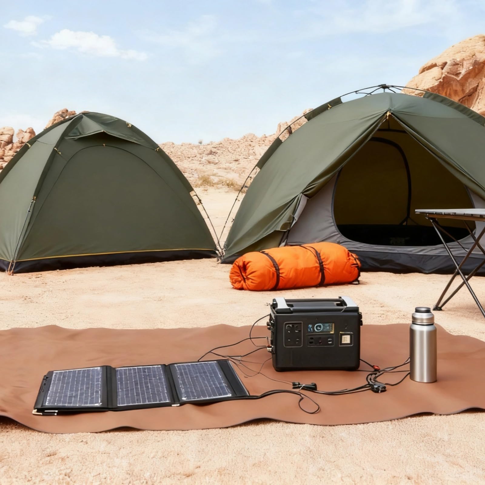 Panel solar de 30 W, panel solar portátil plegable de 30 W, cargador de tela Oxford, USB dual, puertos CC, múltiples adaptadores, 295 x 240 x 45 mm, 2.4 libras