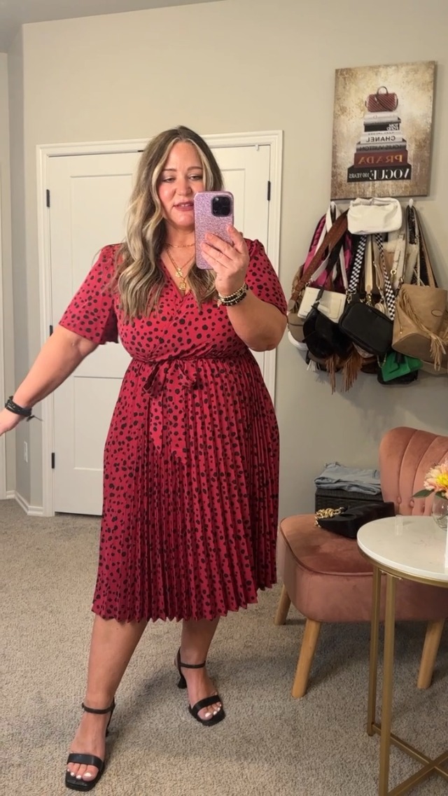 KOJOOIN Plus Size Women's Flowy Maxi Dress - V-Neck Wrap Design, Long Lantern Sleeves, Boho Casual (Sizes XL-5X)