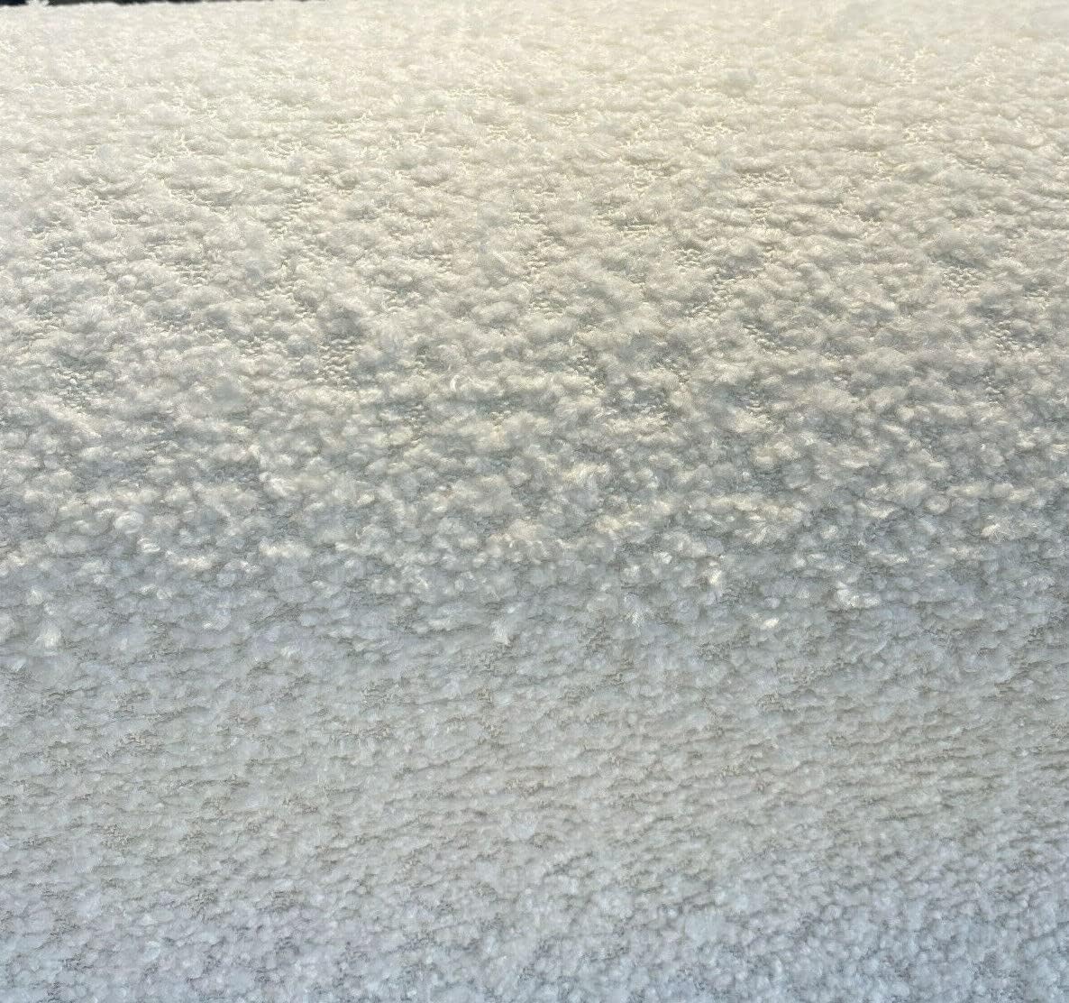 Affordable Home Fabrics Robert Allen Boucle White Upholstery Drapery Fabric by The Yard