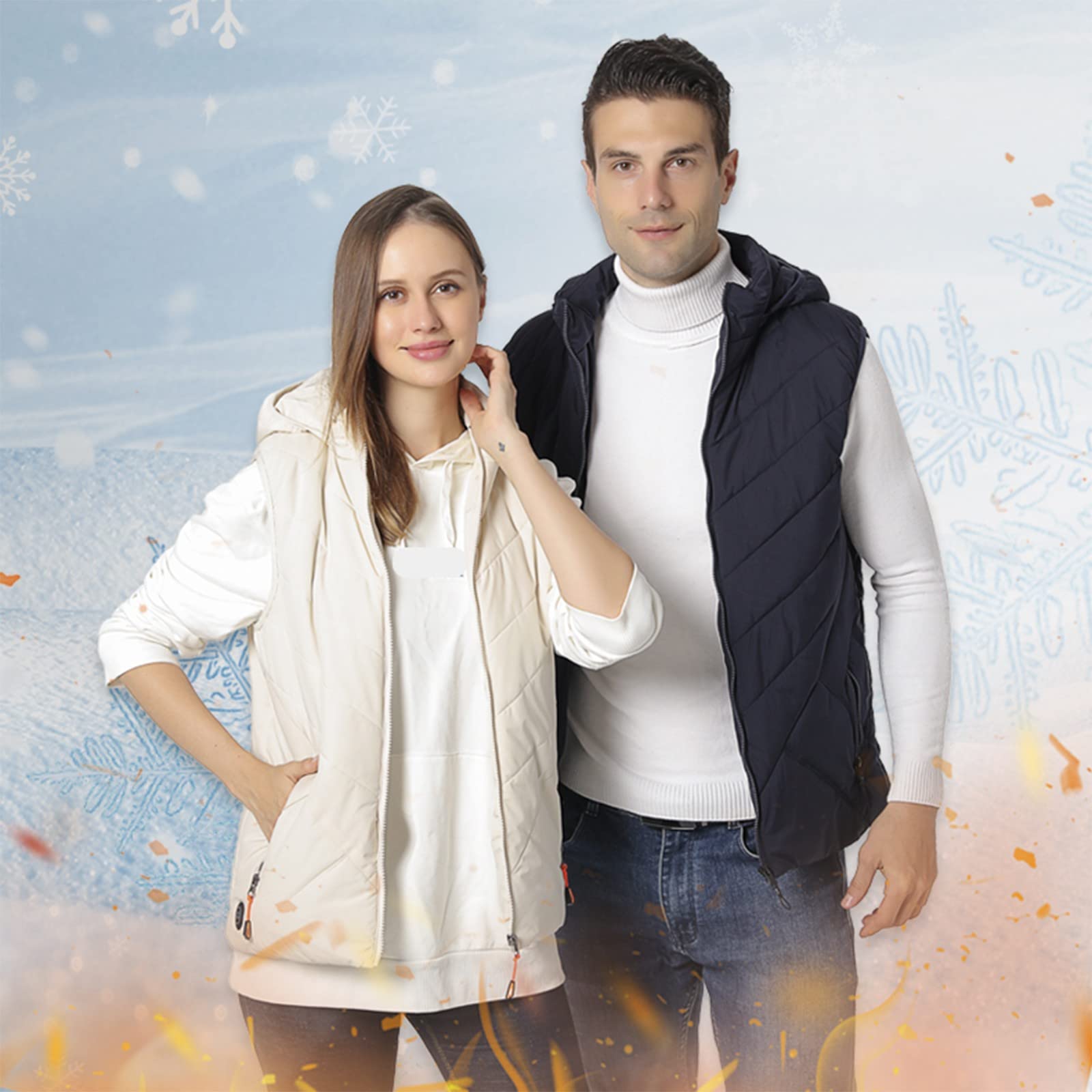 Tron Vest Areas Smart Heating Inverno Riscaldato Solido Imbottito Cotone Gilet Caldo Spesso Gilet Riscaldato Gilet per le Donne Plus Size