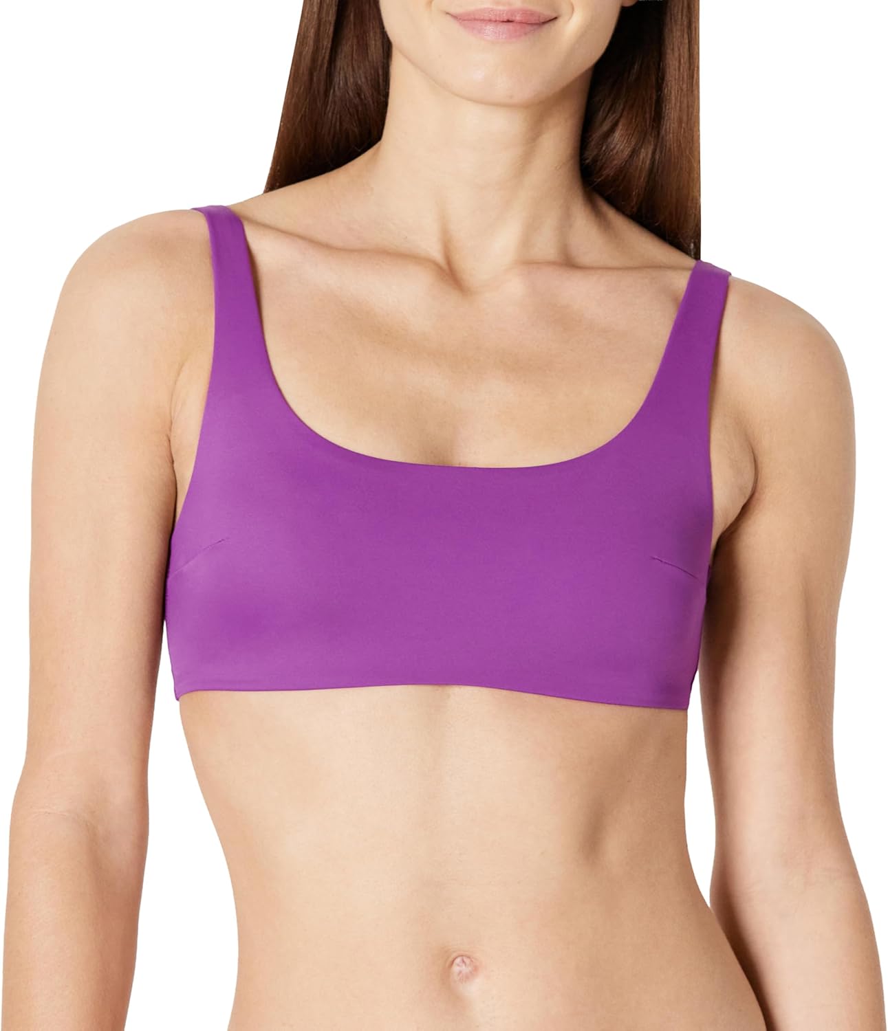 Amazon Essentials Women's Squareneck Swim Bikini Top