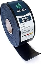 diconfa Rubber band width 100 mm 10 cm – thickness 1 to 10 mm – length 0.05 to 10 m ==> 1000 mm (100 cm) long, 2 mm thick – rubber mat non-slip sheet
