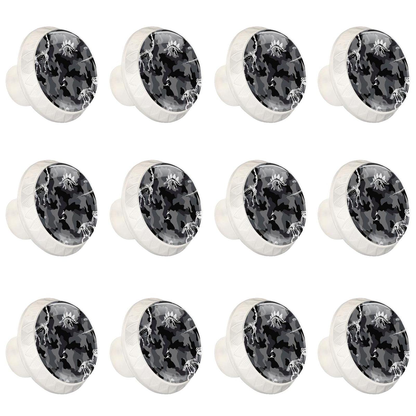Boutons de placard de cuisine ronds motif dinosaure pour décorer la chambre enfant
