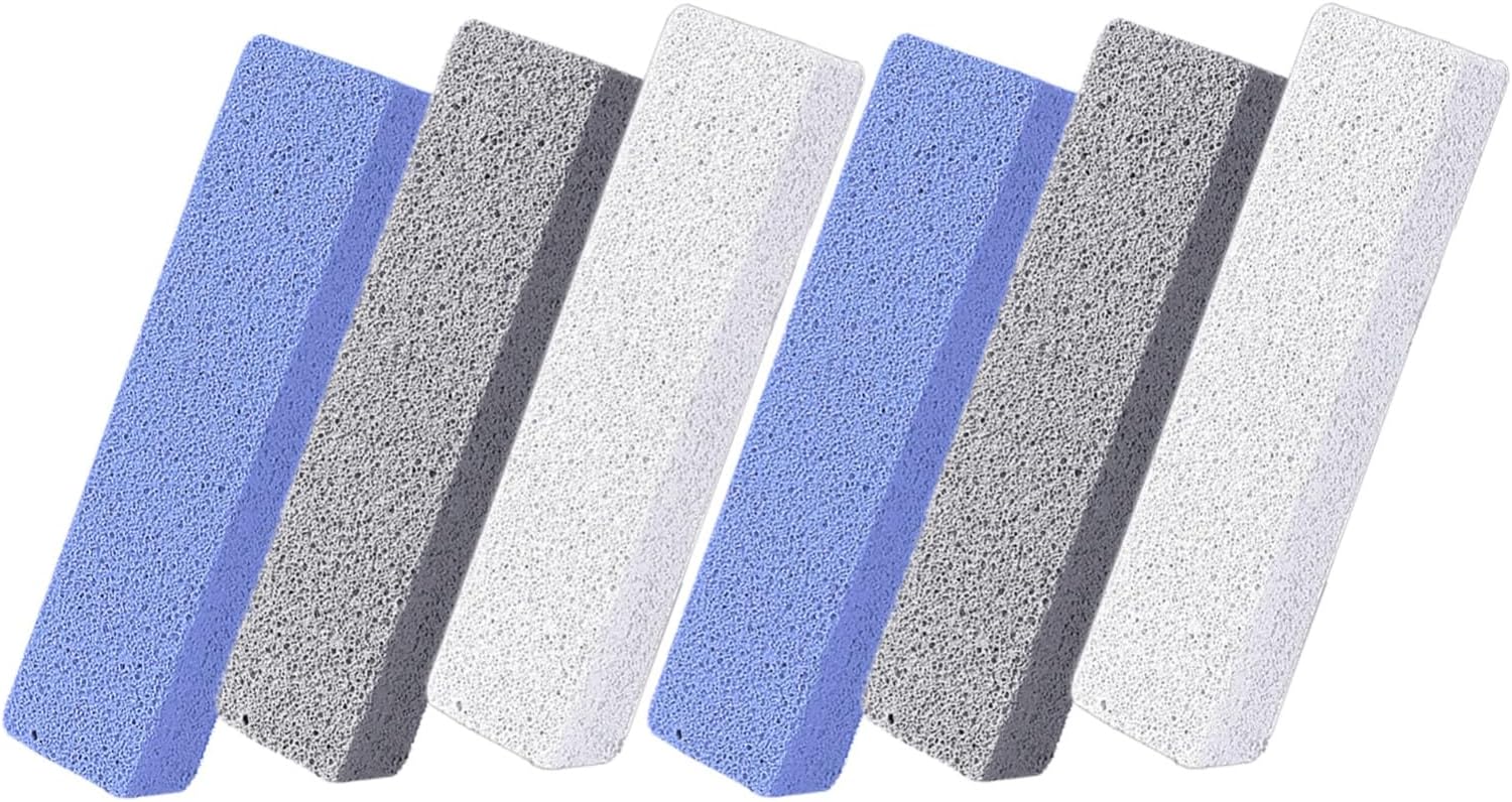 Generic 6pcs Glass Callus File for Feet Multi-Sided Foot Pumice Stone Set Dead Skin Remover for Pedicure Home and Shower Use