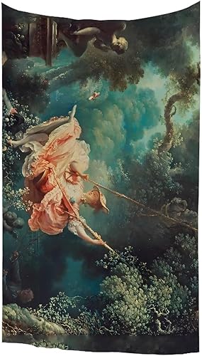 Miniatura 2 de Psesaysky Jean Honore Fragonard The Swing - Tapiz decorativo para la casa, manta de pared para dormitorio, estética, suave, ligero, arte clásico, 59