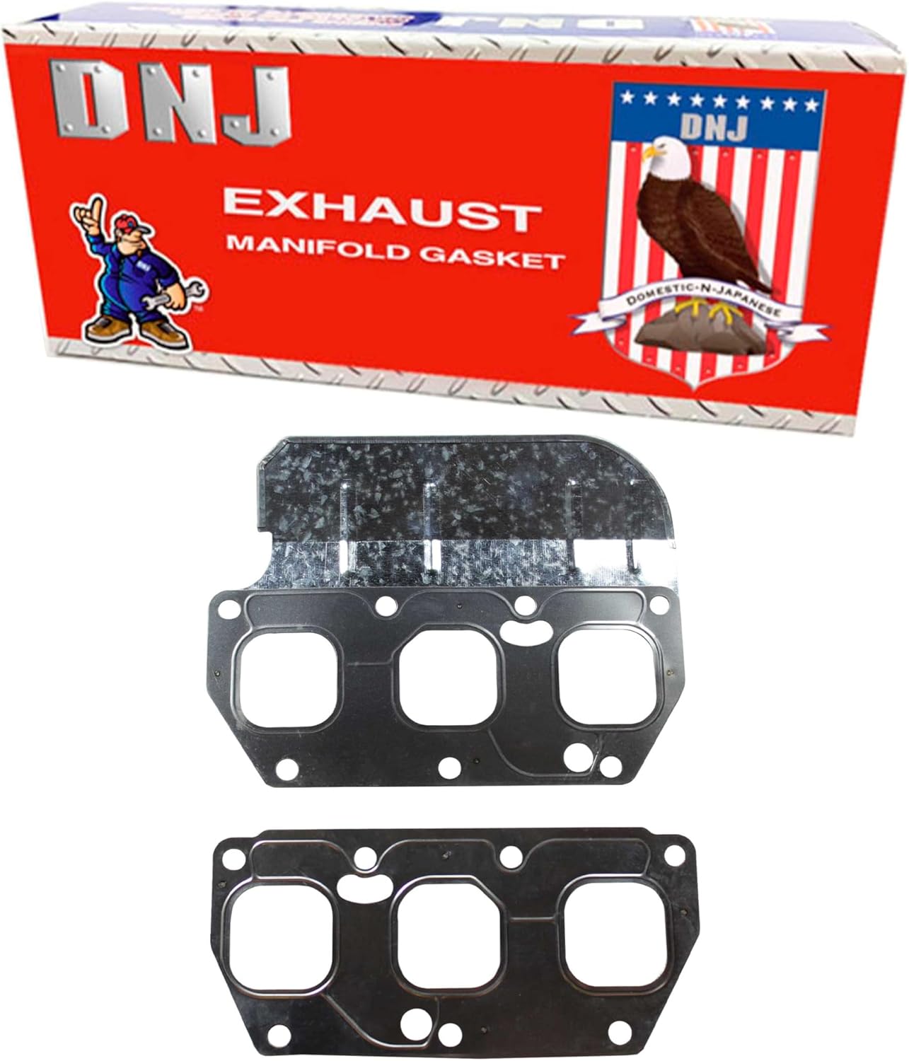 DNJ EG816 Exhaust Manifold Gasket Set for 2001-2009 Audi, Volkswagen A3 Quattro, Eos, EuroVan 2.8L-3.2L V6 24V DOHC 3189cc