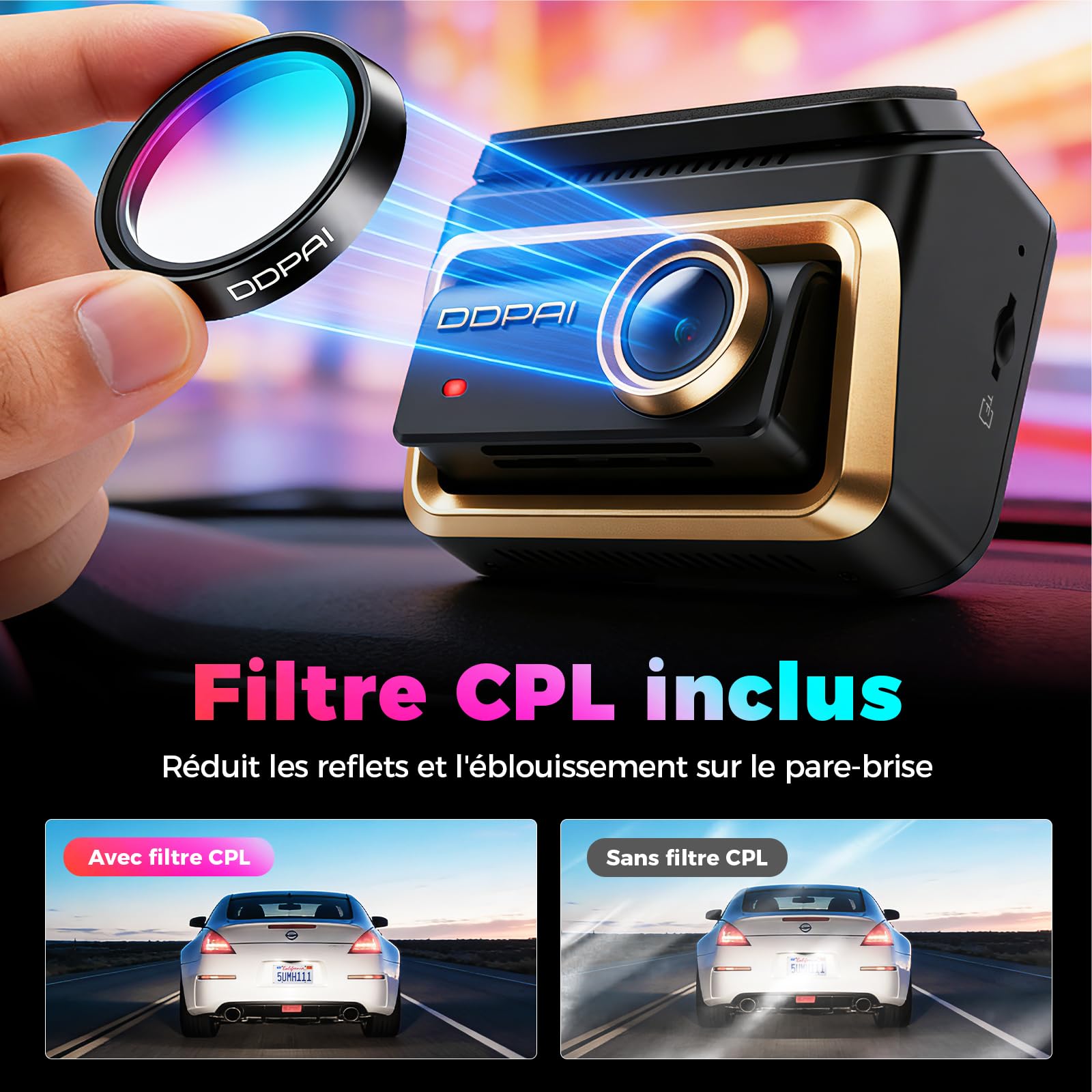 DDPAI Z90 Master 3 Kanal Dashcam Vorne Hinten Innen(4K+4K+3K),Dual STARVIS 2 IMX678 3 HDR Dashcam Voiture,64GB EMMC+128GB Karte Dash Cam, inkl.CPL, Nacht, GPS/ADAS/KI,WLAN, 4G LTE,24h Parkwache,IPS 3"