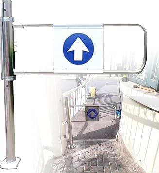 Automatic Security Door for Natural Gas GNC Metal Unidirectional Access Door for Entrances Warehouses Libraries and BarsSafe Access Control Solution