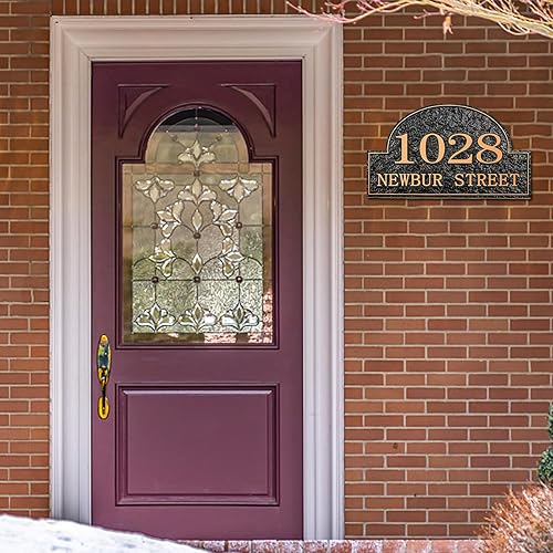 Miniatura 6 de Placa de dirección personalizada para casa, placa de dirección personalizada para placa de número de casa exterior para calle, garaje, jardín,