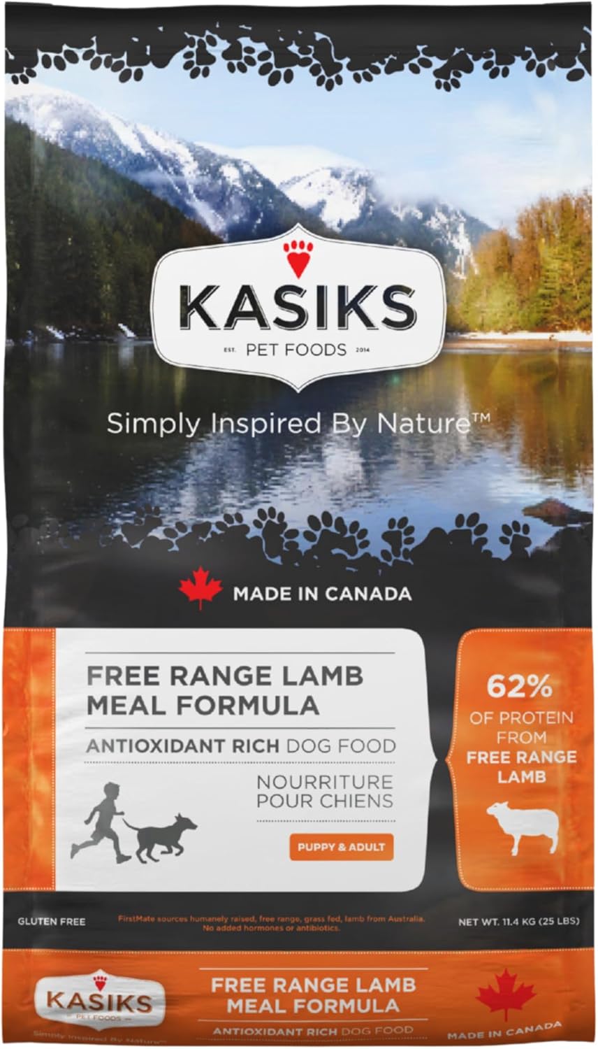 FirstMate KASIKS Free Range Lamb Meal Formula Grain-Free Dry Dog Food, 25 Pounds