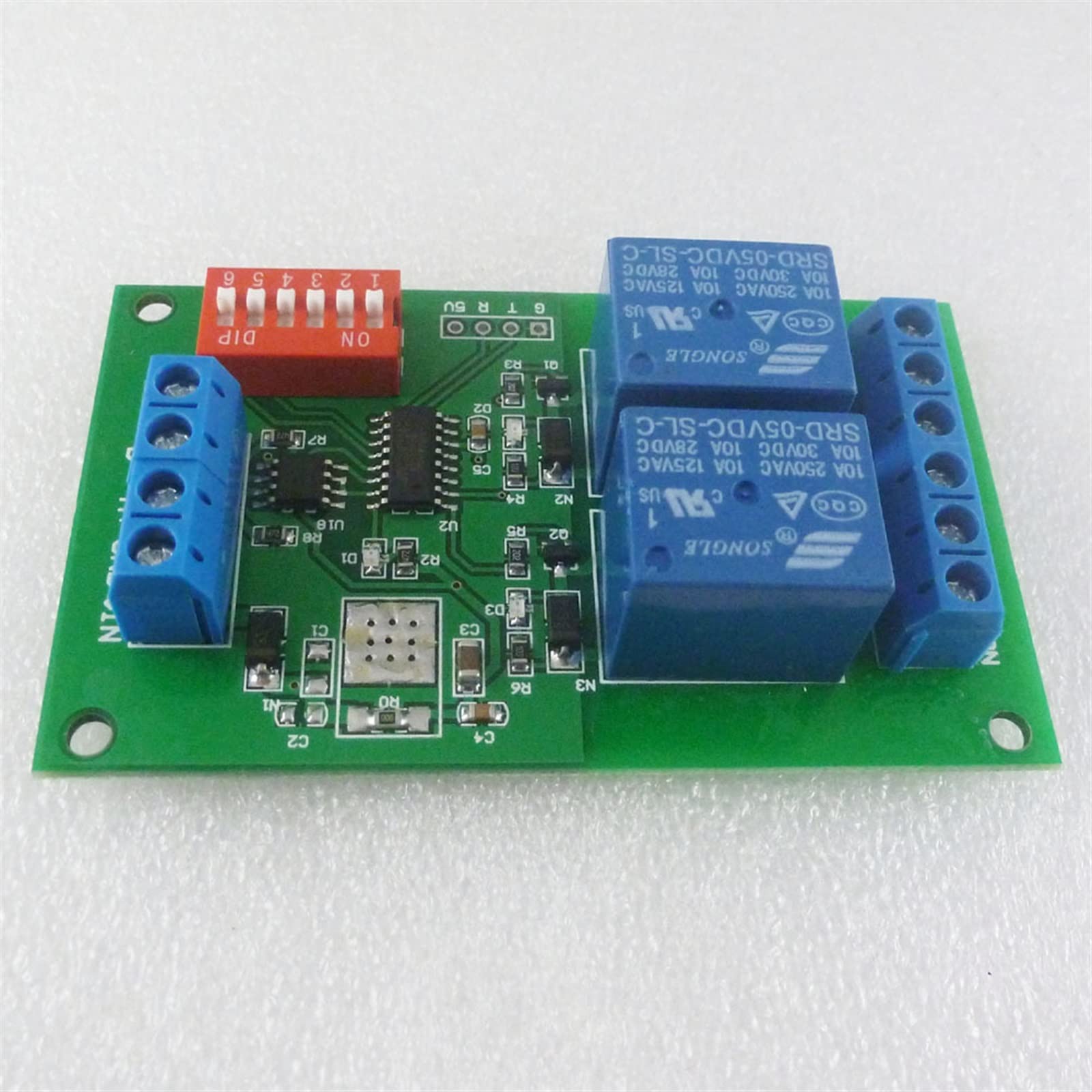 Moduł przekaźnikowy RS485 2-kanałowy DC 5 V/12 V/24 V (DC 24 V)