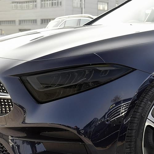 JCAKES Car Headlight Tint Black Protective Film Transparent TPU Sticker ，for Mercedes Benz GLS CLS Class 2016-Present Accessories