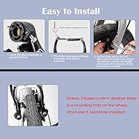 Vista 6 de Juego completo de frenos de bicicleta, freno de bicicleta delantero y trasero universal, juego de frenos de bicicleta tipo V, kit de palanca