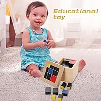 Vista 3 de Materiales de matemáticas Montessori para juguetes de herramientas de aprendizaje temprano preescolar (cubo trinomial)