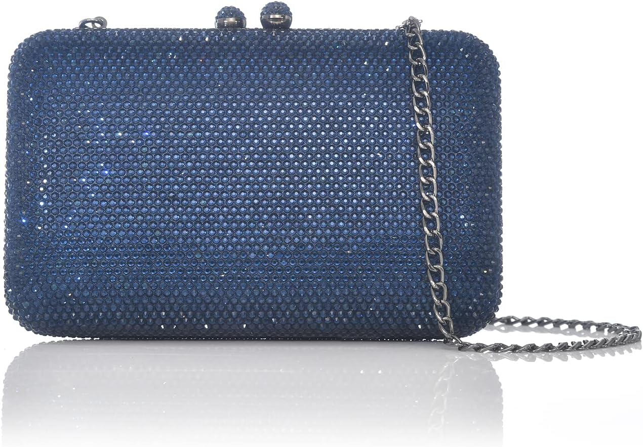 Sparkling Rhinestone Evening Bag Full Crystal Clutch Bag for Women Chic Formal Party Wedding Bridal Promp