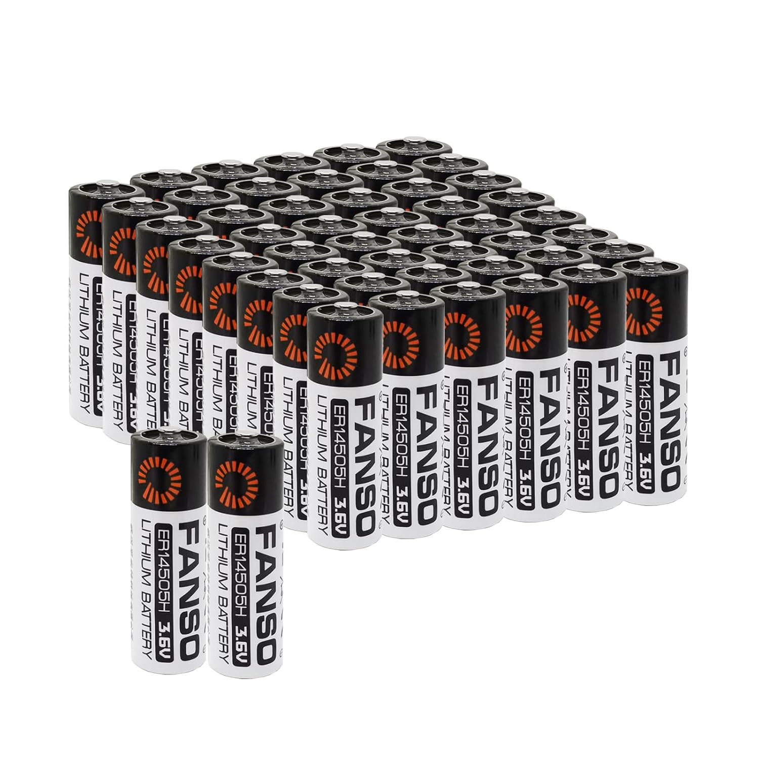 50-Pcs 2700mAh ER14505H 3 6V Lithium Battery Size AA 2700mAh ER14505 Double A Batteries