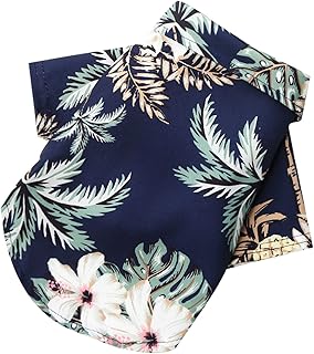 Dog Shirt Pet Clothes Coconut Hawaiian Shirt Breathable Fashionable Puppy Costume for Small Dogs Cats, Hawaiian Dog Shirts Pet Summer Beach Shirts T-Shirts Clothing (Navy, S) product image