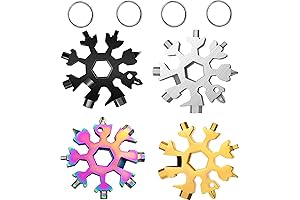 4-Pack Pocket-Sized Snowflake Multi-Tools