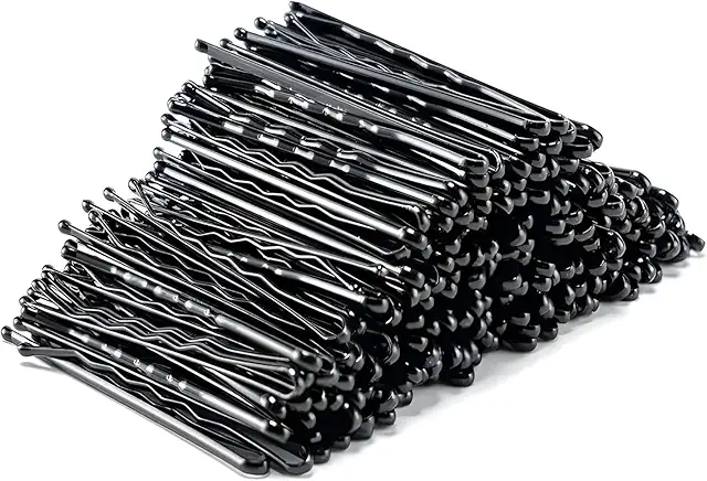 Lot de 144 Épingles à Cheveux Standard Noir - Épingles pour Cheveux en Acier