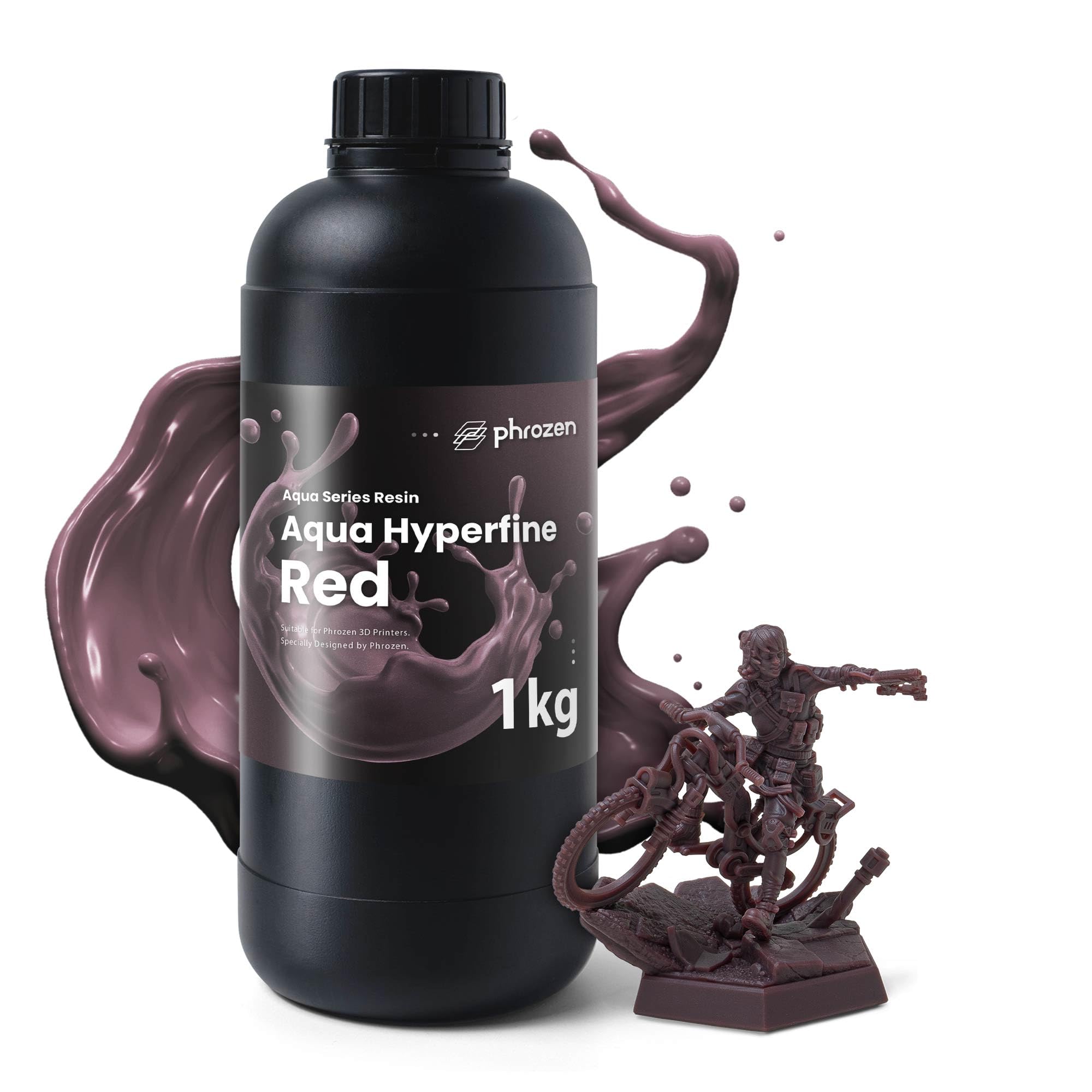 Phrozen Aqua Resina Fotopolimerica Hyperfine, confezione blu e rossa, 1 kg ciascuna, alta risoluzione per stampanti 3D LCD 9K, 12K e superiori