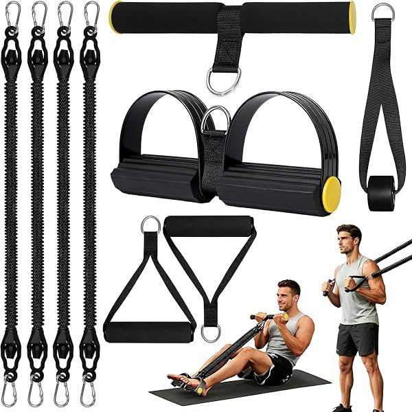 Banda de Resistencia Pedal, Entrenador Abdominal Multifunción Ajustable para Abdominales, Cuerda Elástica de Fitness para Abdomen, Cintura, Piernas, Brazos, Gimnasio en Casa, Recuperación Postparto y Modelado Corporal