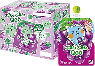 コカ・コーラ ミニッツ メイド ぷるんぷるんQoo ぶどう 125gパウチ×6袋
