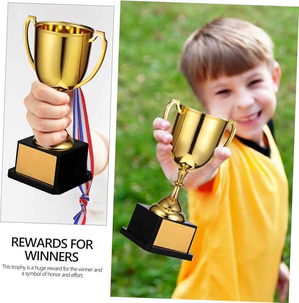 Nuogo 48 Pcs 48 Pcs Thumbs Up Award Trophies Bulk 5 Inch Gold Plastic Trophy Office Rewards Gifts For Sports Students Teachers Classroom School Reward Gift