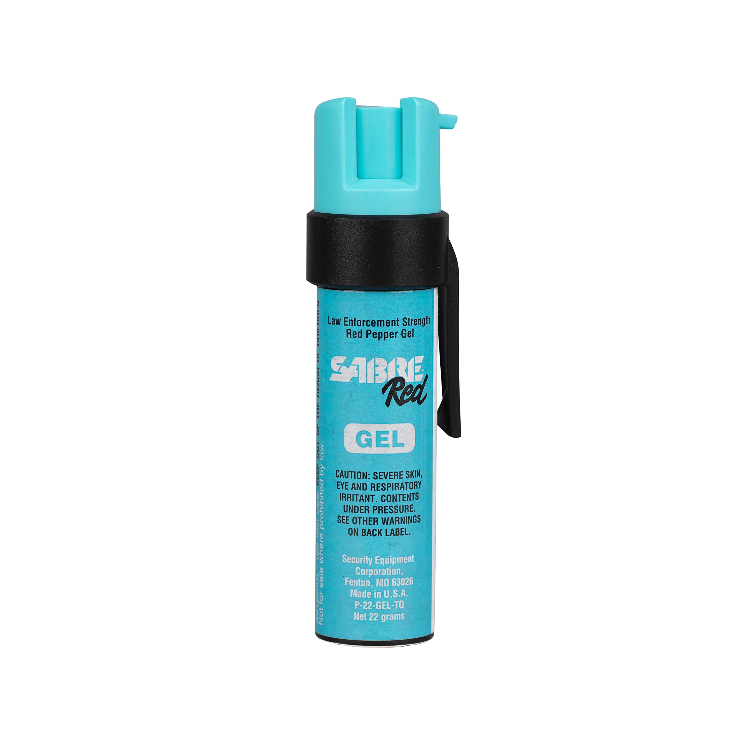 SABRE Pepper Gel with Attachment Clip, Protect Against Multiple Threats with 35 Bursts (5X The Competition), Gel is Safer, UV Marking Dye, Twist Lock Safety, 0.67 fl oz