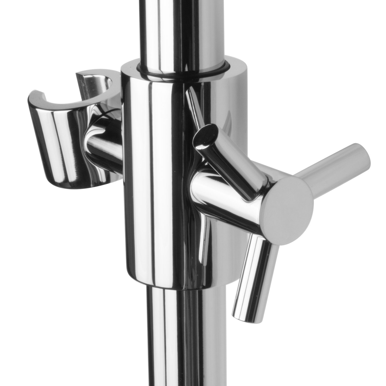 Set da bagno con miscelatore a 2 vie, asta doccia 70 cm, doccetta e tubo doccia 160 cm, ottone cromato, montaggio a parete
