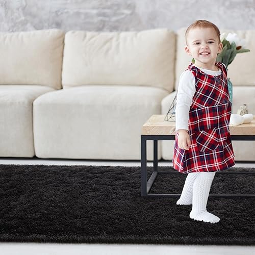 Miniatura 119 de Kimicole Alfombras de área grandes de 7 x 10 pies para sala de estar y dormitorio, alfombra suave y esponjosa, alfombras peludas antideslizantes