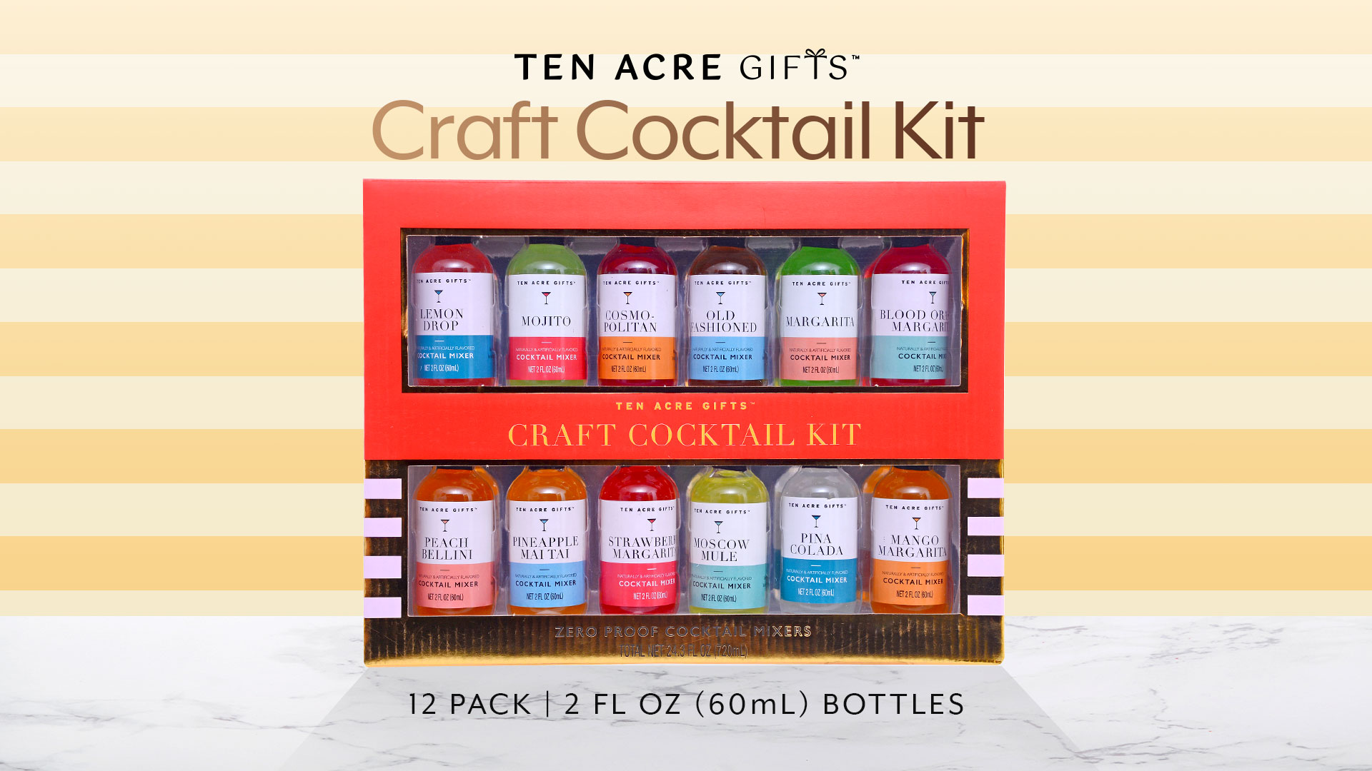 Amazon.com : Ten Acre Gifts Cocktail Drink Mixers Gift Set, 12