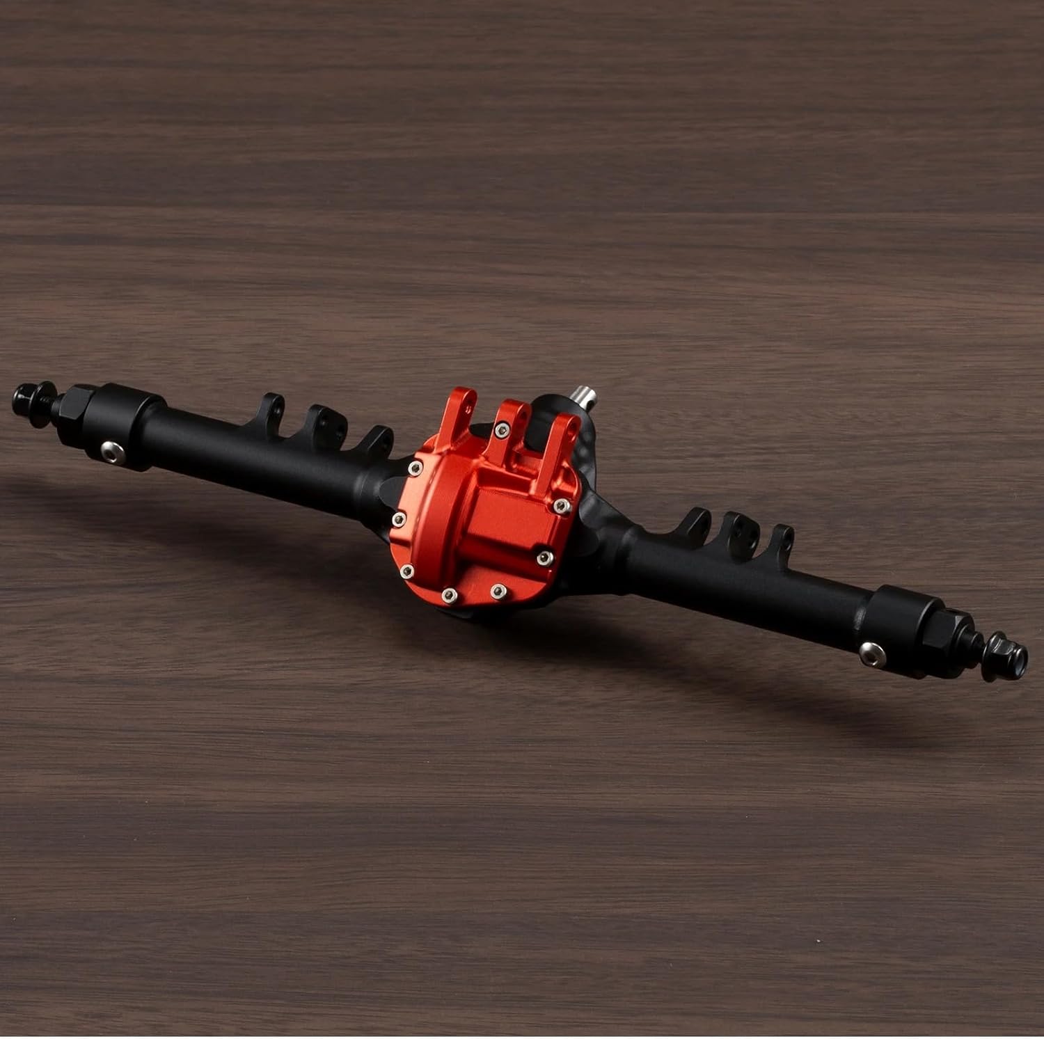 Machined Aluminum HD44 Offset Straight Axle for VS4-10 Phoenix SCX10 II Chassis 1/10 RC Rock Crawler Built (Black Front Axle)