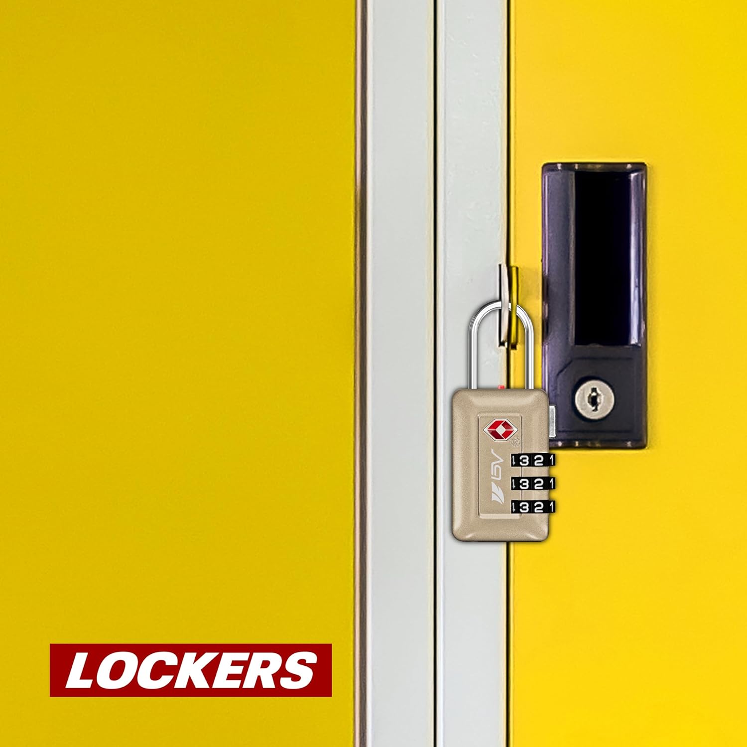 BV TSA Accepted Luggage Travel Lock, Set-Your-Own Combination Lock for School Gym Locker, Luggage Suitcase Baggage Locks, Filing Cabinets, Toolbox, Case (Champagne Gold, 2 Pack) - Image 9