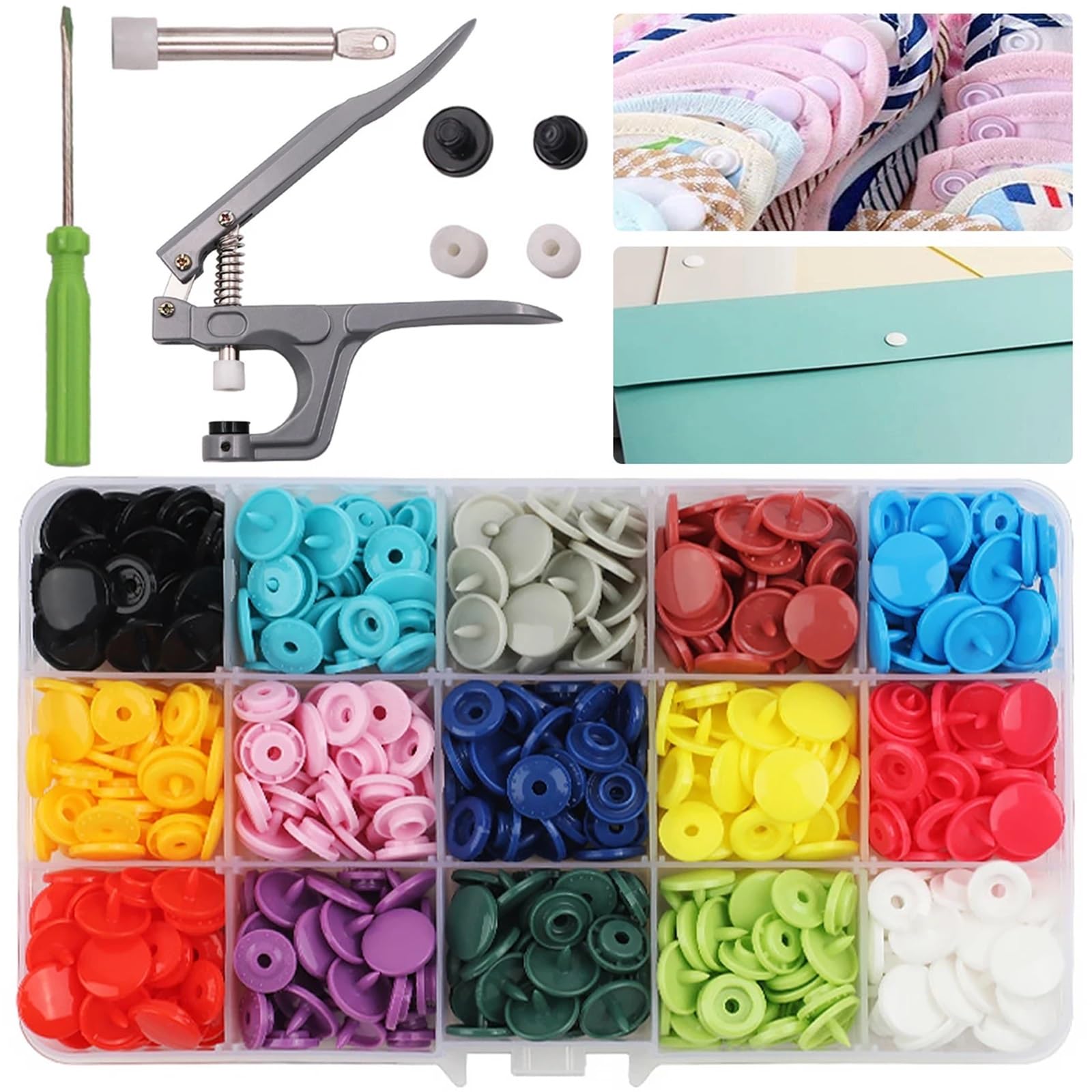 T5 plastikowe zatrzaski zestaw 12mm wielokolorowe żywiczne okrągłe do szycia odzieży tkanina DIY Making