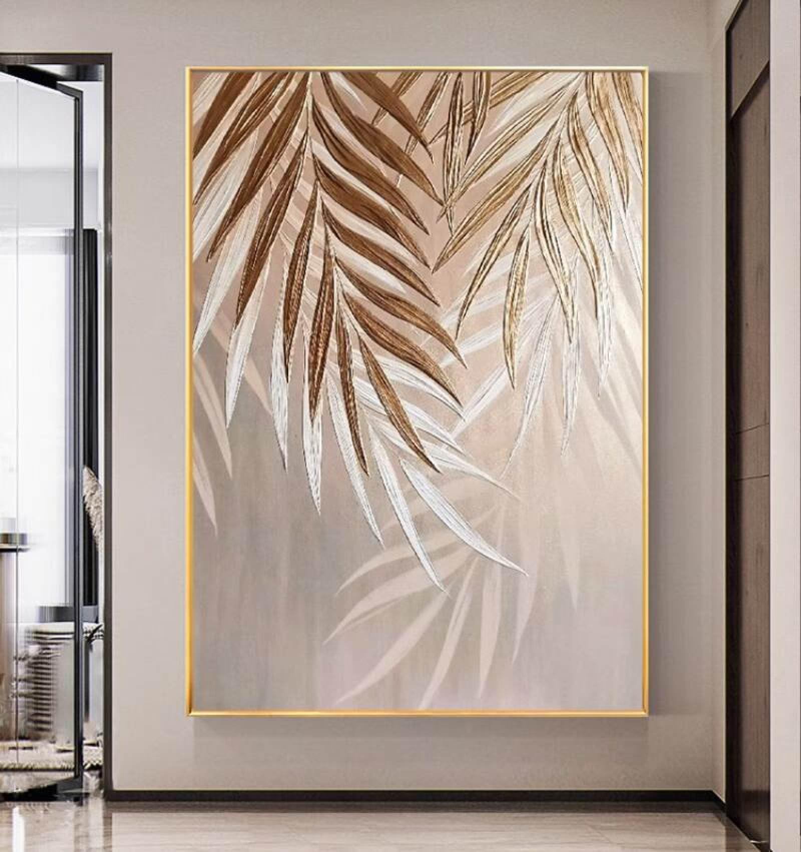 Peintures à l'huile texturées et décoration murale grand format en toile