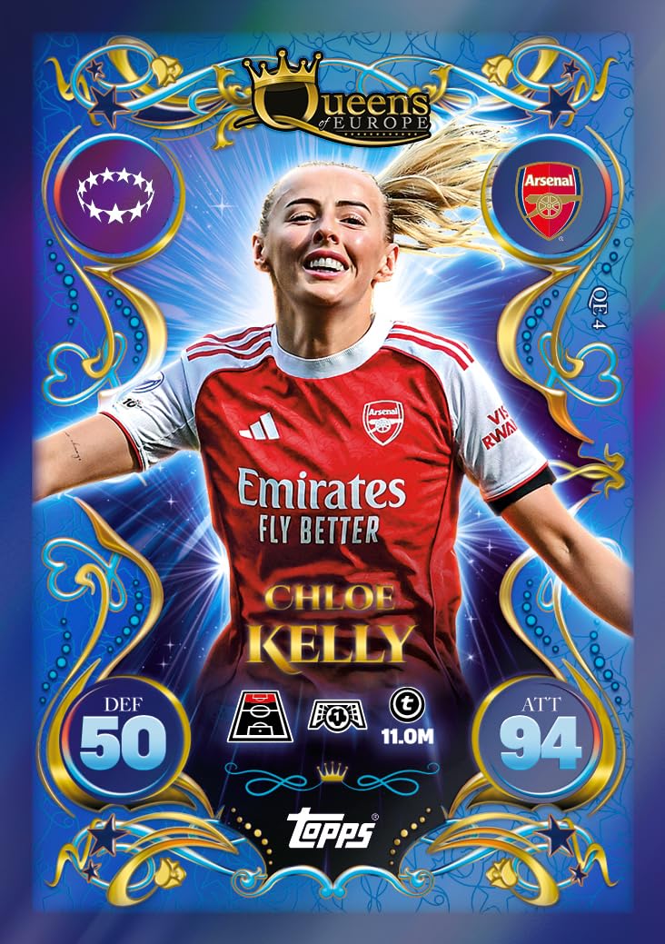 Topps UCC Match Attax 2025/26 Update Eco Pack #3 Queens of Europe 41 tarjetas 16 exclusivas edición limitada Star Girl