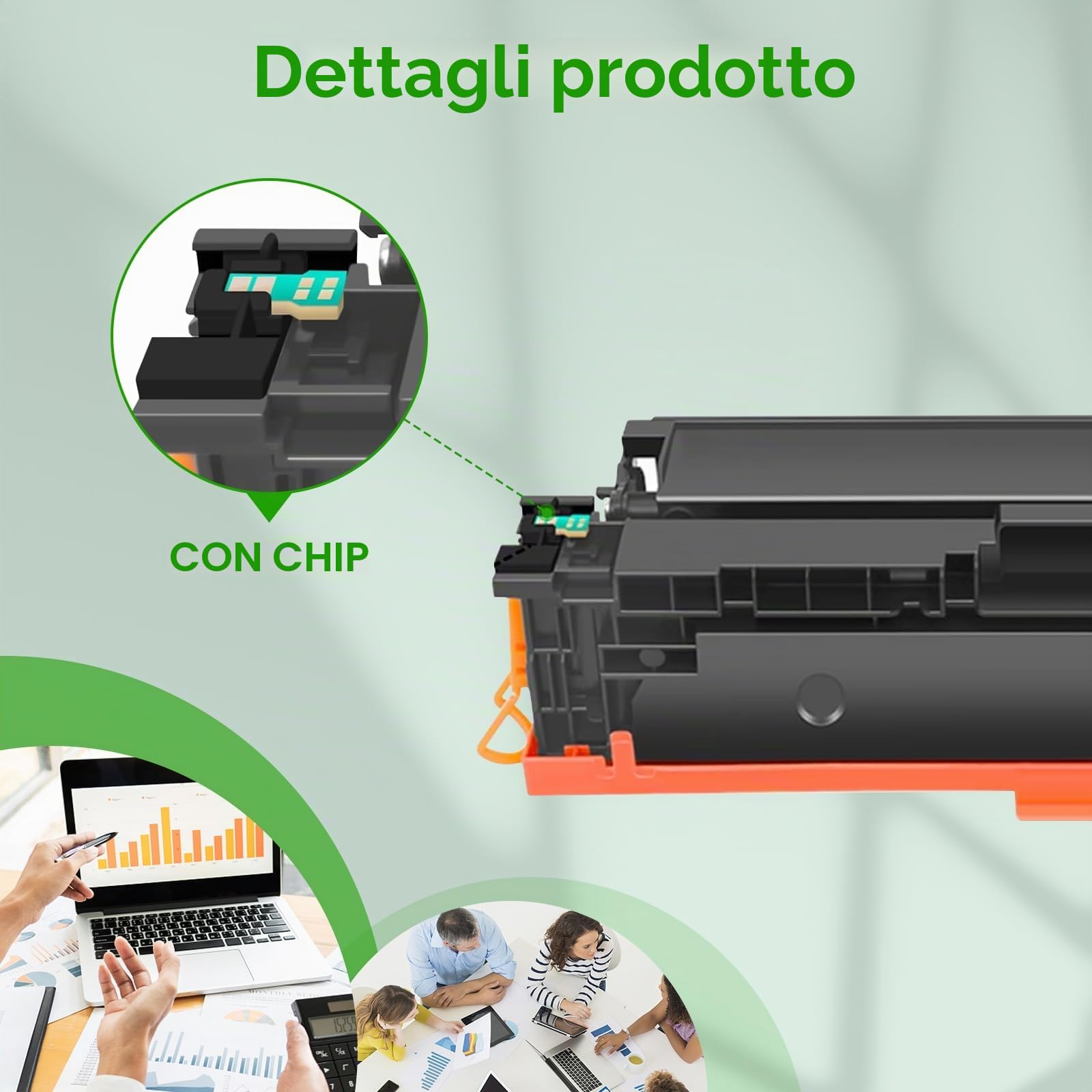 203X Compatibile con HP 203X CF540X 203A CF540A per HP M281fdw Toner per HP Color Laserjet Pro MFP M281fdw M254dw M254nw M281fdn M280nw M281cdw M254dn (nero, ciano, giallo magenta, 4dn )